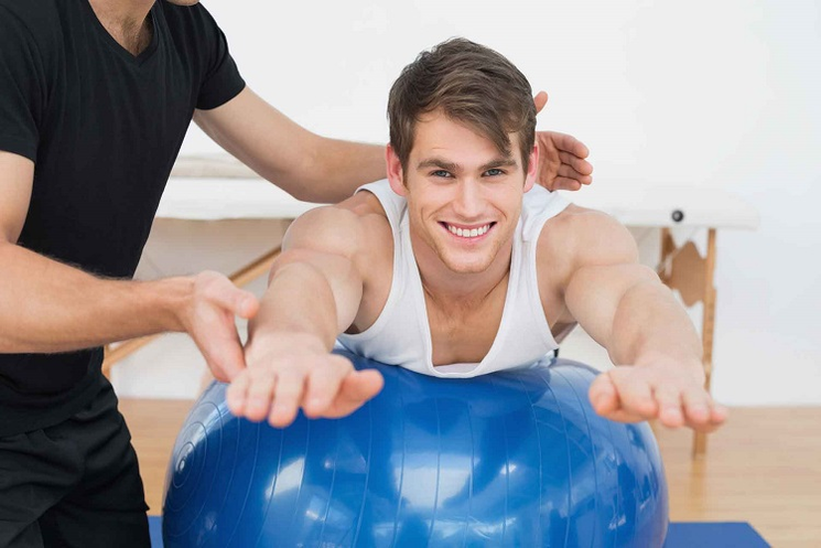 vingrinājumi uz fitball prostatīta ārstēšanai